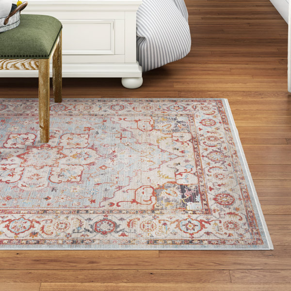 Three Posts™ Mendelsohn Oriental Blue/Beige Area Rug & Reviews Wayfair